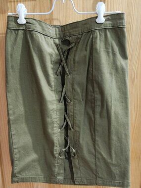 William Rast Military Olive Skirt